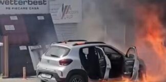 Incendiu Dacia Spring